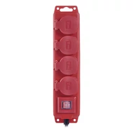 Kábel hosszabbító EMOS 4 aljzat 5m kapcsolóval IP44 fehér