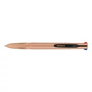 Golyóstoll ZEBRA Smooth nyomógombos négyszínű 0,7 mm rózsa arany