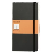 Notesz MOLESKINE QP060 "L" vonalas kemény fedeles fekete