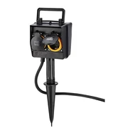 Konnektor kültéri HAMA 2x Schuko időzítővel leszúrható Konnektor kültéri HAMA 2x Schuko időzítővel leszúrható