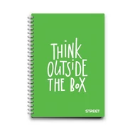 Spirálfüzet STREET PP Neon A/4 70 lapos vonalas