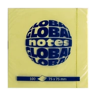 Öntapadós jegyzet GLOBAL Notes 3654-01 75x75mm sárga 100 lap