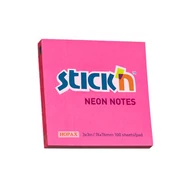 Öntapadó jegyzettömb STICK`N 76x76mm neon pink 100 lap