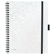 Spirálfüzet LEITZ Wow Active A/4 80 lapos kockás fehér