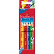 Színes ceruza FABER-CASTELL Jumbo Grip háromszögletű 6 db/készlet