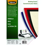 Hátlap FELLOWES Chromolux A/4 250g fényes fehér 100/csom