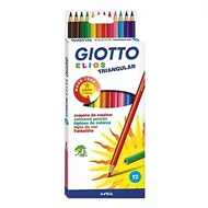 Színes ceruza GIOTTO Elios Wood Free háromszögletű 12 db/készlet