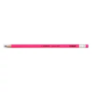 Grafitceruza STABILO Swano 4907 HB hatszögletű radíros neon rózsaszín