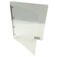 Gyűrűskönyv A/4 20 mm 4 gyűrű átlátszó fehér