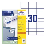 Etikett AVERY 3489 70x29,7mm univerzális 3000 címke/doboz 100 ív/doboz