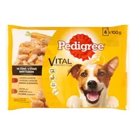 Állateledel alutasakos PEDIGREE kutyáknak 4-pack marha-bárány pulyka-répa válogatás 4x100g Állateledel alutasakos PEDIGREE kutyáknak 4-pack marha-bárány pulyka-répa válogatás 4x100g