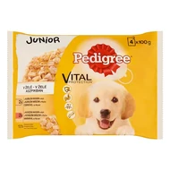 Állateledel alutasakos PEDIGREE Junior kutyáknak 4-pack csirke-marha válogatás 4x100g Állateledel alutasakos PEDIGREE Junior kutyáknak 4-pack csirke-marha válogatás 4x100g