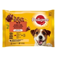 Állateledel alutasakos PEDIGREE Adult kutyáknak 4-pack marha-baromfi válogatás 4x100g Állateledel alutasakos PEDIGREE Adult kutyáknak 4-pack marha-baromfi válogatás 4x100g