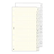 Gyűrűs kalendárium betét SATURNUS L315 telefonregiszter sárga lapos