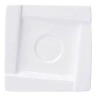 Kávéscsésze alj AMBITION Kubiko fehér 11,5 cm 6 db/készlet