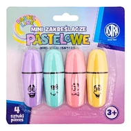 Szövegkiemelő ASTRA mini pasztell 4 szín/bliszter Szövegkiemelő ASTRA mini pasztell 4 szín/bliszter