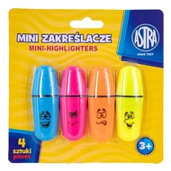 Szövegkiemelő ASTRA mini 4 szín/bliszter Szövegkiemelő ASTRA mini 4 szín/bliszter