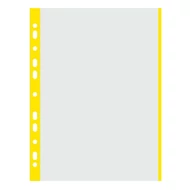 Lefűzhető genotherm DONAU A/4 40 mikron víztiszta sárga szélű 100 db/csomag