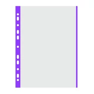Lefűzhető genotherm DONAU A/4 40 mikron víztiszta lila szélű 100 db/csomag