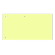 Elválasztócsík DONAU 105x235 mm karton sárga 100 db/csomag