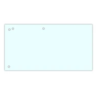 Elválasztócsík DONAU 105x235 mm karton fehér 100 db/csomag