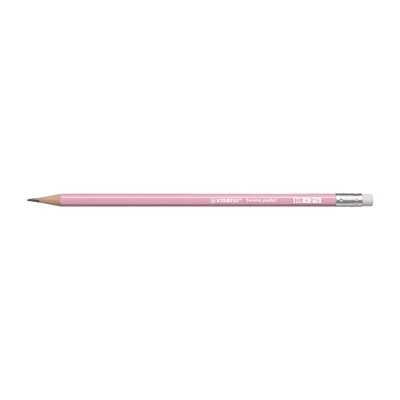 Grafitceruza STABILO Swano Pastel HB hatszögletű radíros pink
