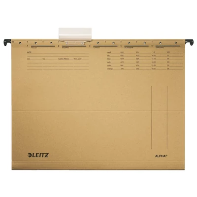 Függőmappa LEITZ Alpha Standard A/4 karton natúr 25 db/doboz