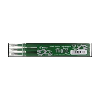 Tollbetét roller PILOT Frixion Clicker/Ball radírozható 0,35 mm zöld 3 db/csomag