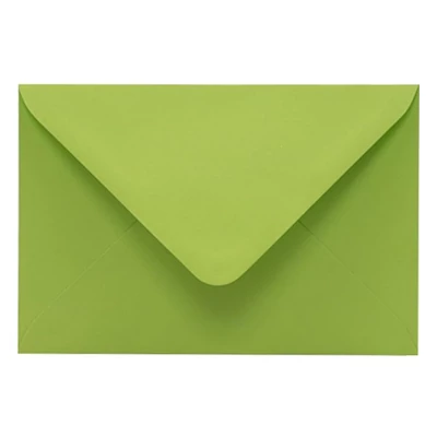 Boríték színes KASKAD LC/6 enyvezett 114x162mm 66 lime zöld 50 db/csomag