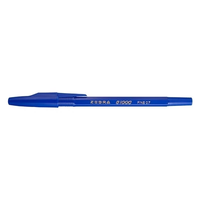 Golyóstoll ZEBRA B1000 eldobható kupakos 0,7 mm kék