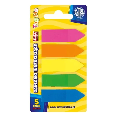 Oldaljelölő ASTRA műanyag 5x25 lap színes