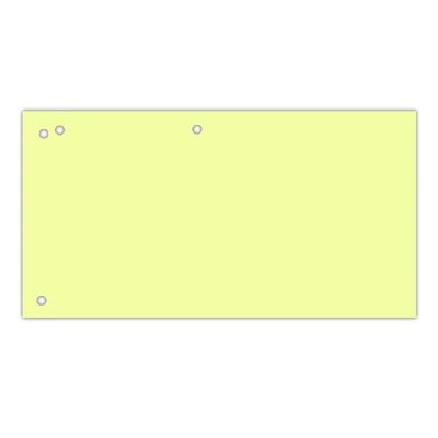 Elválasztócsík DONAU 105x235 mm karton sárga 100 db/csomag